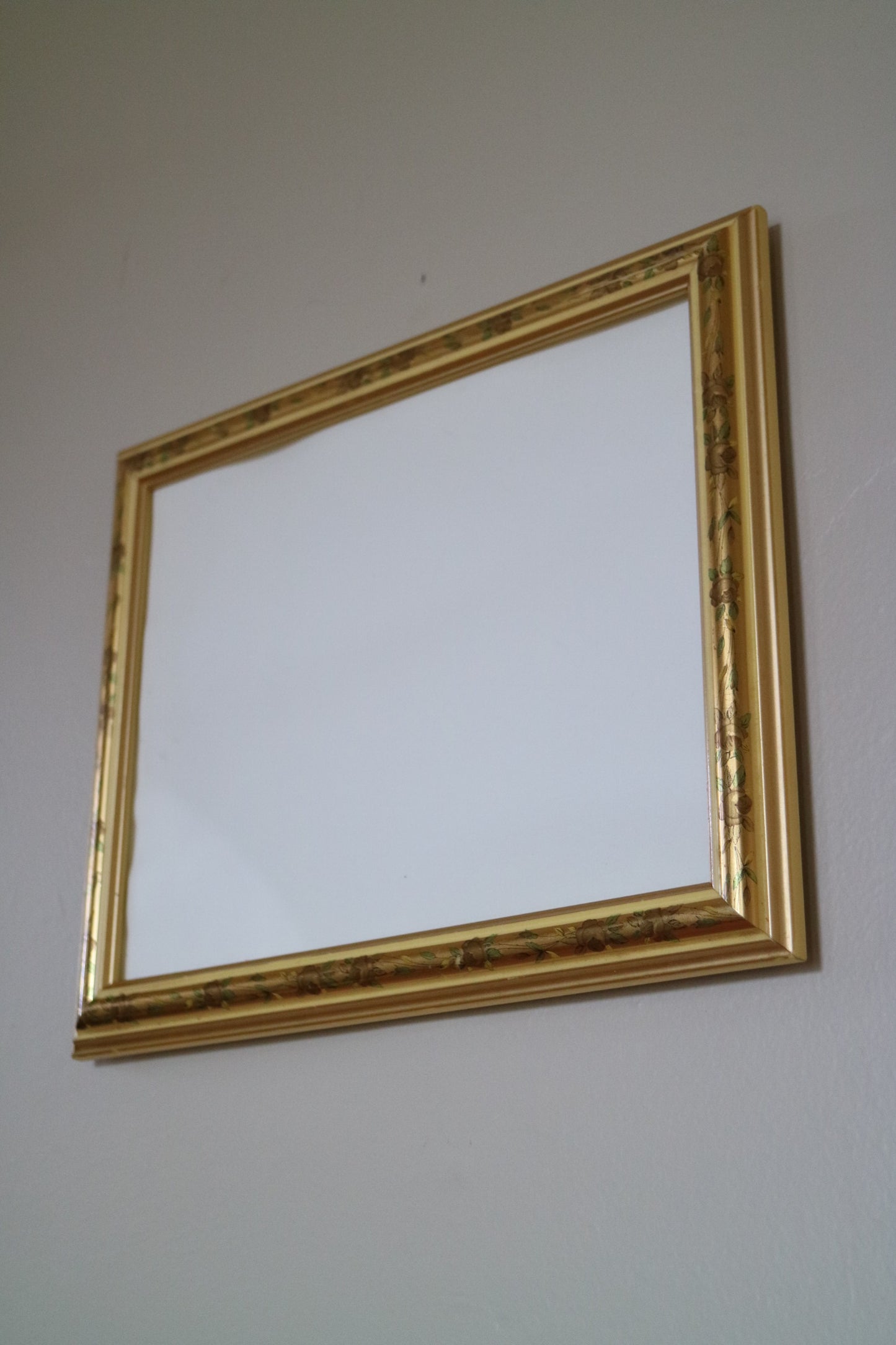 Gold frame.