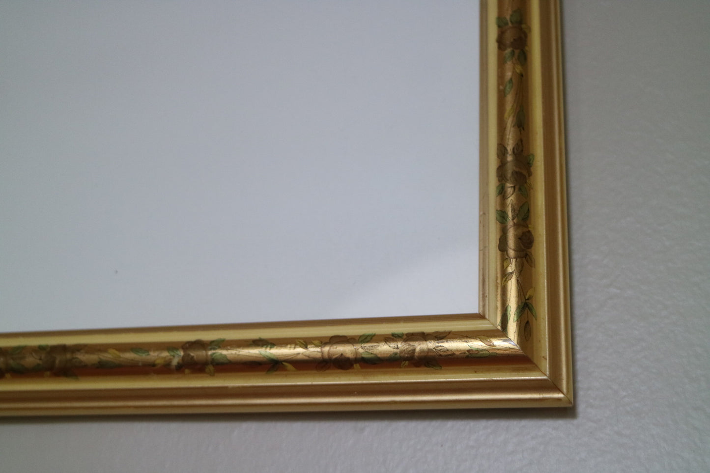 Gold frame.