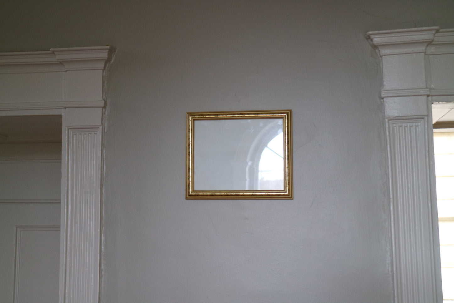 Gold frame.