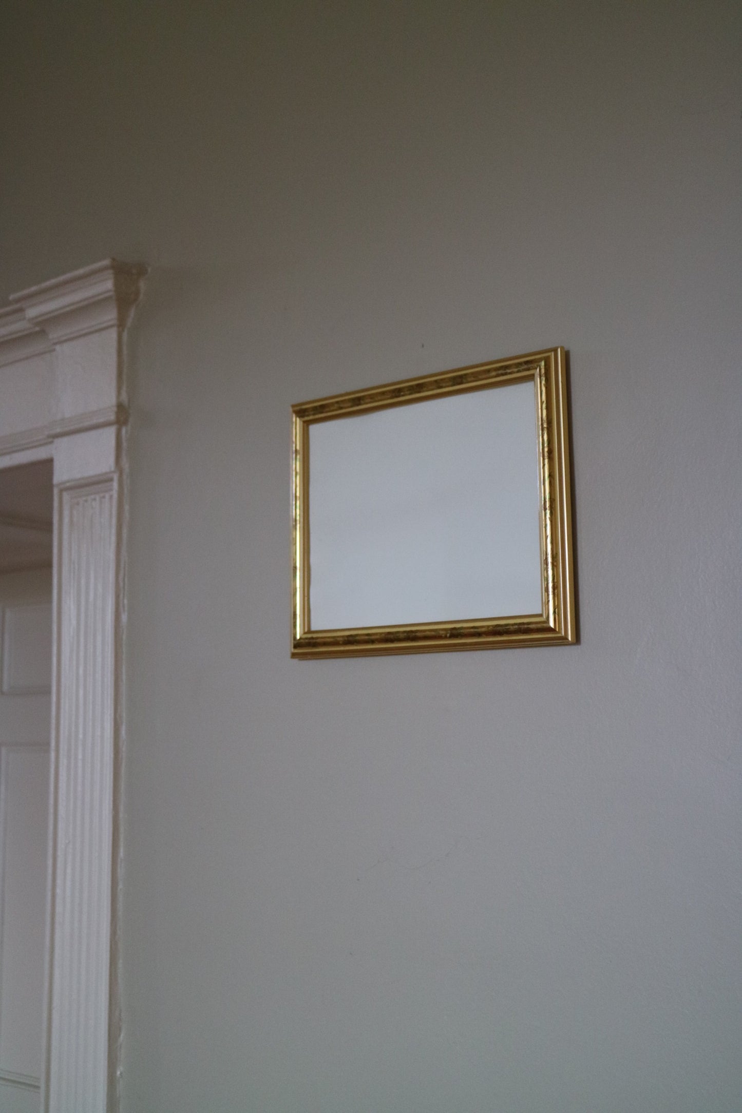 Gold frame.